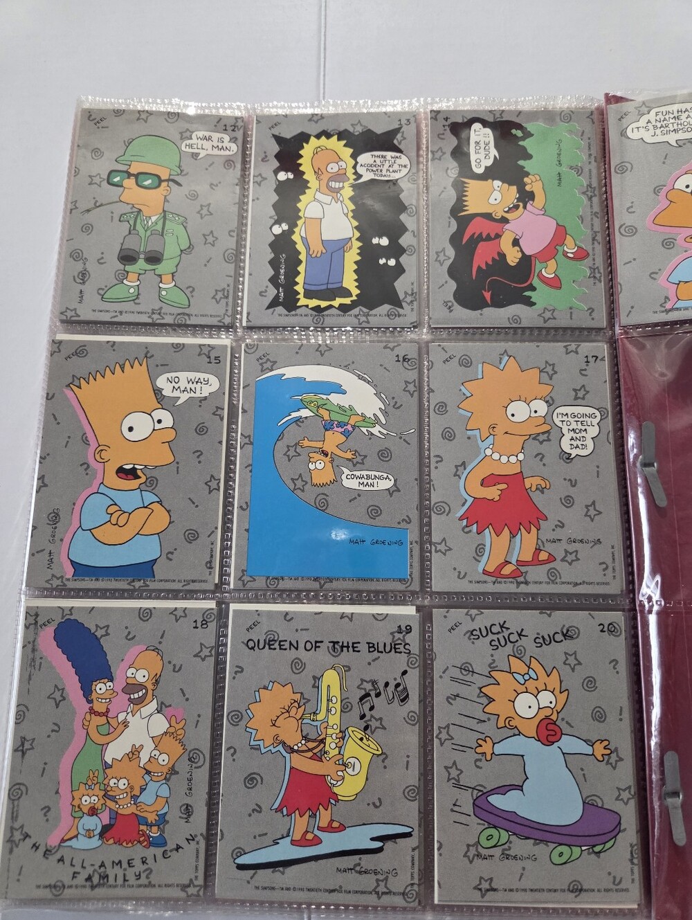 The Simpsons - Vintage 1990 Topps The Simpsons Cards - Complete Set With Extras - Picture 9 of 10
